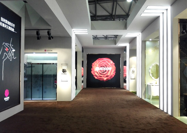 玫瑰岛卫浴展台搭建