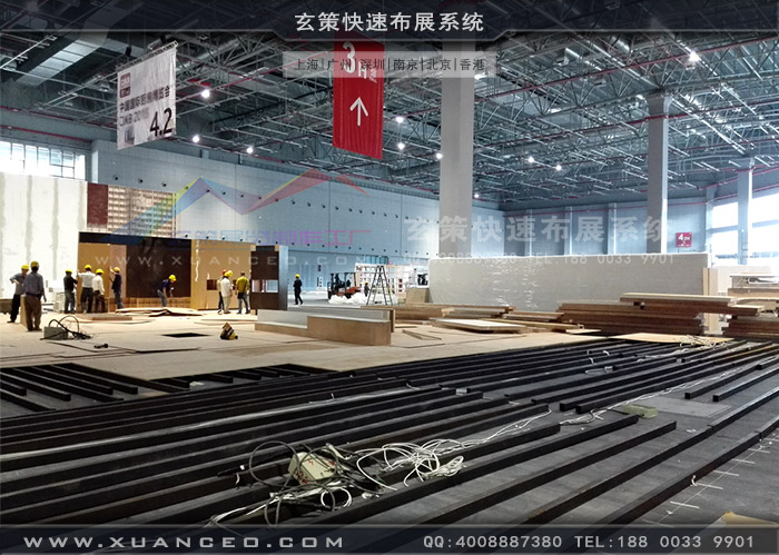 海尔展台搭建现场